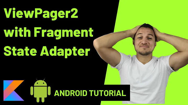 How to use Viewpager2 with FragmentStateAdapter in Android | Android Tutorial pt 2