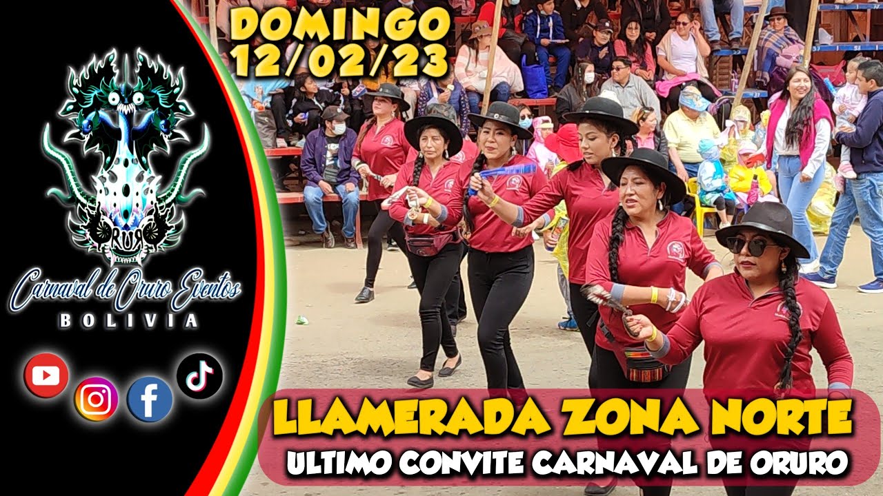 LLAMERADA ZONA NORTE  - ULTIMO RECORRIDO RUMBO AL CARNAVAL DE ORURO 2023