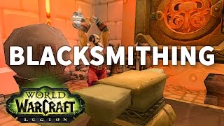 Where is Blacksmithing vendor in Dalaran Legion Imindril Spearsong