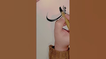 How to write noon in arabic calligraphy thuluth #shorts