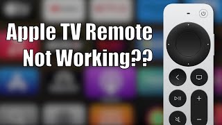 Apple TV Siri Remote Not Working?