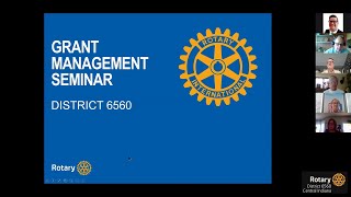 2020-21 Rotary District 6560 Grant Training Seminar (1/3)