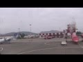 Landing at the airport Yuzhno Sakhalinsk A321 Asiana Airlines 2014 06 06
