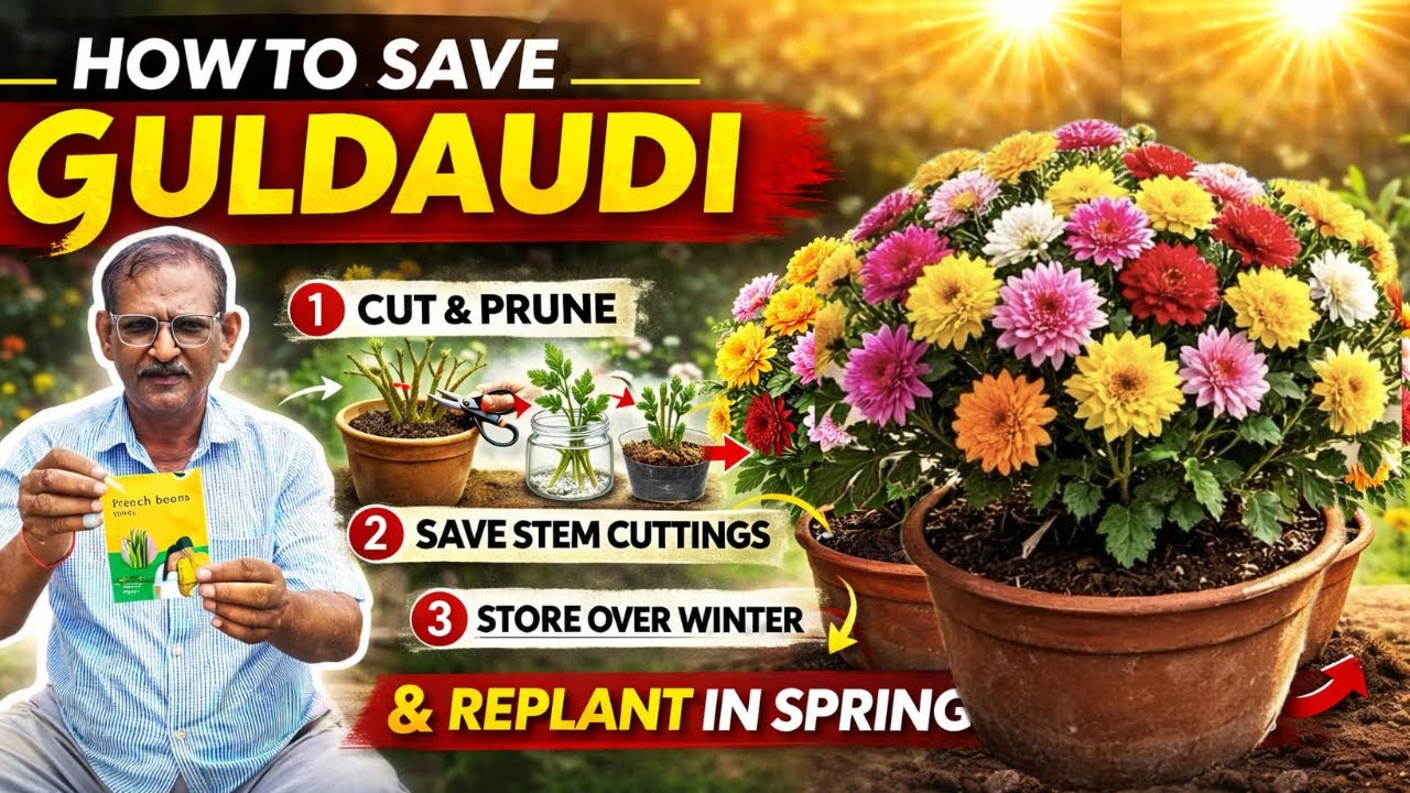 गुलदाऊदी को अगले मौसम के लिए कैसे बचाएं आयेंगे सैकड़ो फूल|Guldaudi plant care|How to save Guldaudi?
