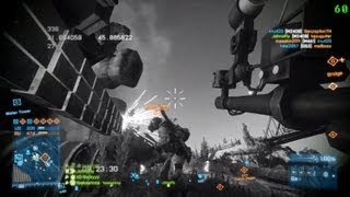 EOD Bot vs Tank  BF3's Epic Battle - Kaisar RailRoad