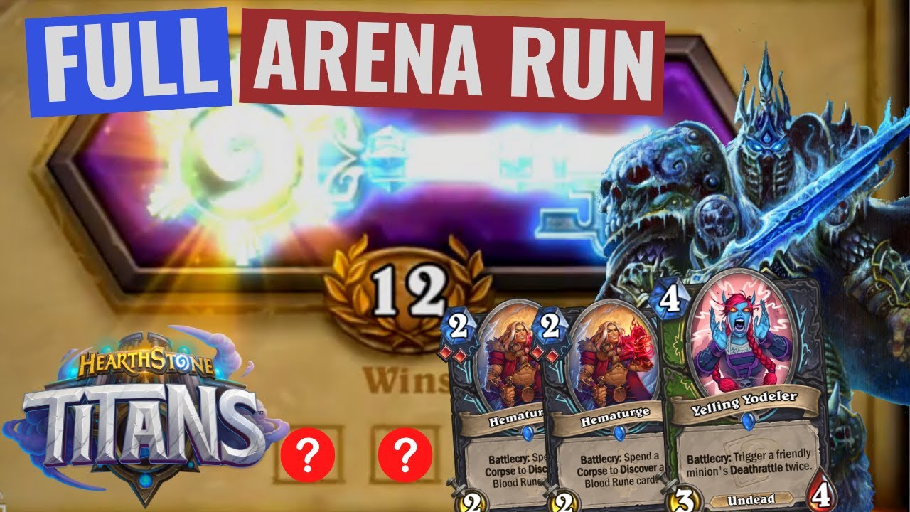 First Draft Back = 12 Wins! Combo Death Knight Arena - Hearthstone TITANS