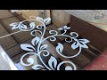 how to colour design table top black and white/glass art colour design..