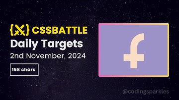 CSS Battle Daily Targets Solution | November 2, 2024 | #html #css #cssbattle