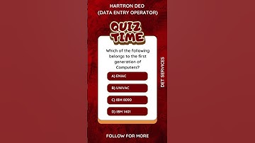 Daily Quiz About Computer Education with Question-Answer #shorts #deohartron #dataentryoperator