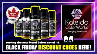 Kaleido ColorWorks paints | testing and review of the Metal Colors set of 12