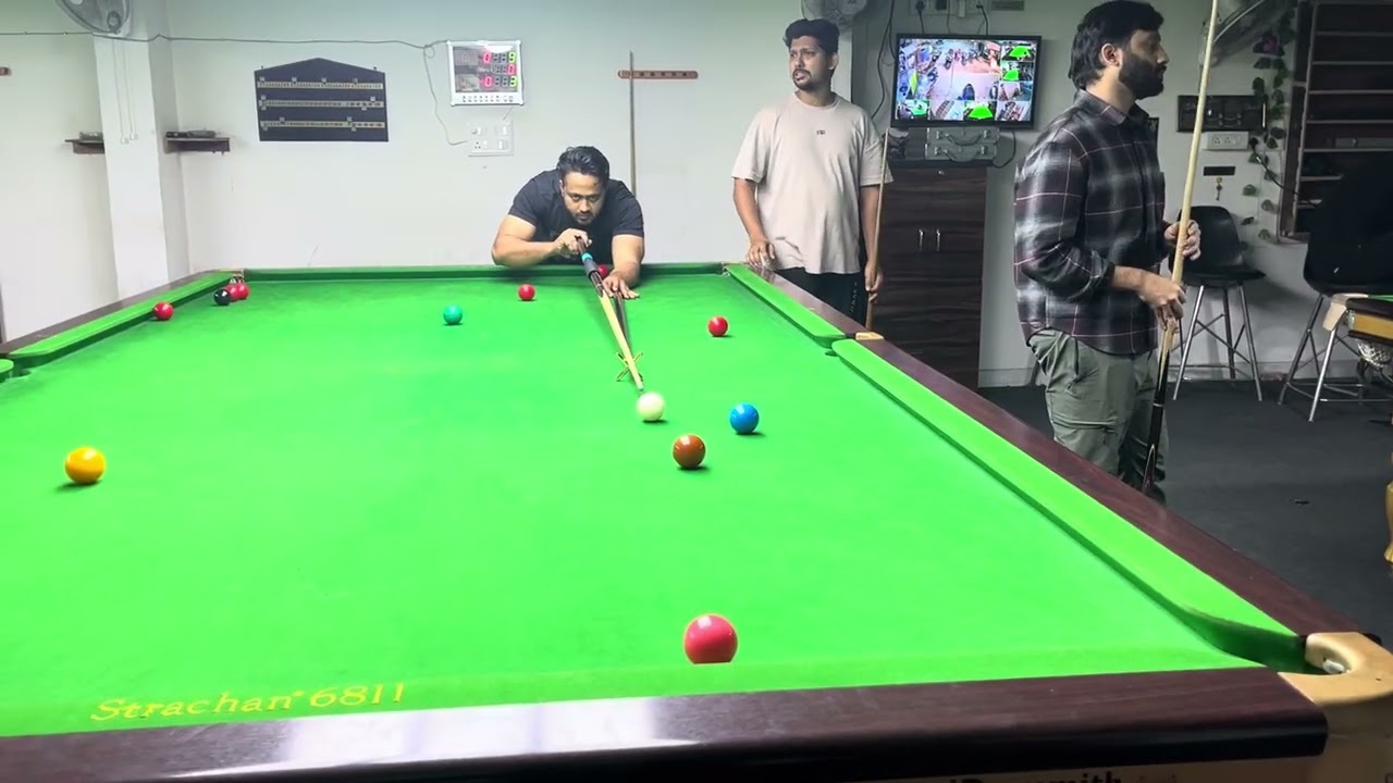 My friends snooker play