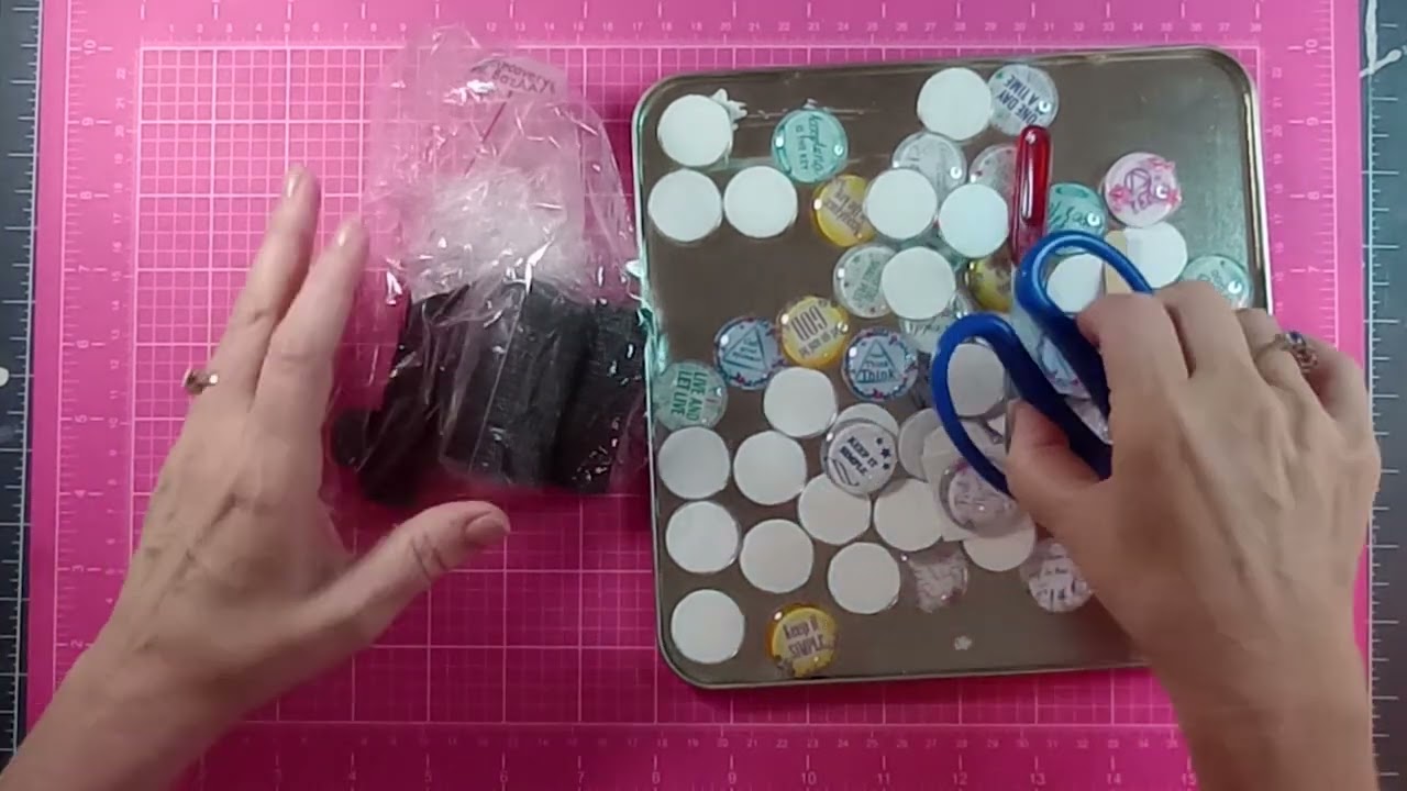 Crystal Clear DIY Magnets with glass cabochons.