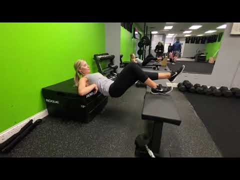 Heel Elevated Single Leg Hip Thrust