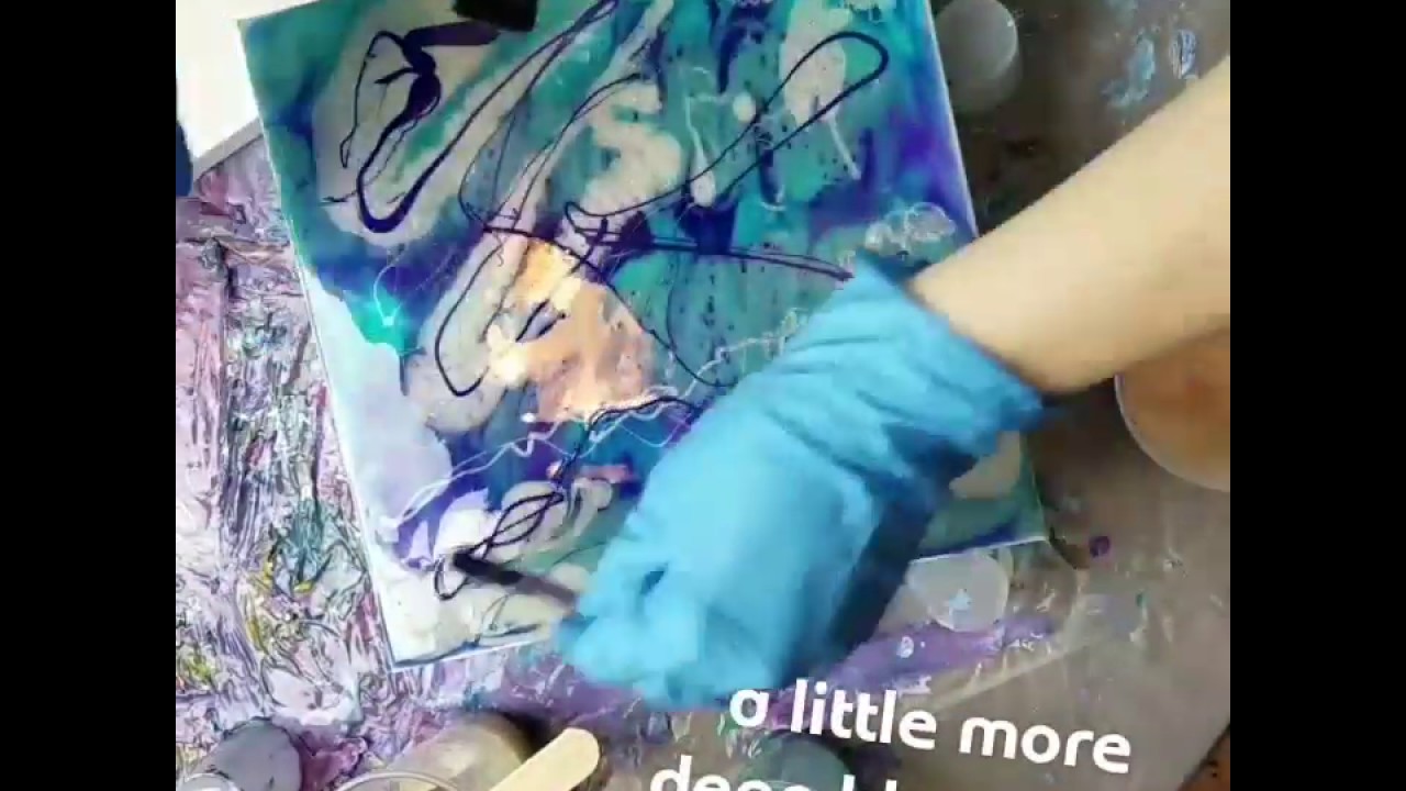Fluid Painting - SOUL FLOW - Pebeo Paint & Resin Pour by Peace House Art
