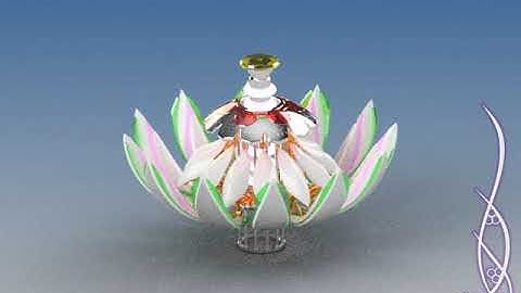 [Inventor Modeling] Flower LED Lamp