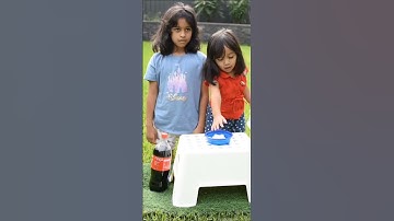 Coke and Mentos Explosion explained | Easy experiment for kids @ClaireErica #shorts