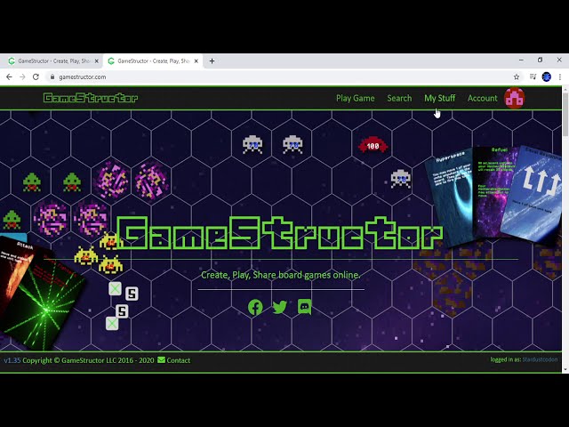 GameStructor - Create, Play, Share tabletop board games online.