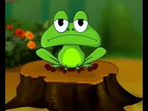A Green Frog - Animated English Nursery Rhyme - YouTube