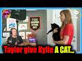 Behind scene: Taylor Swift unexpectedly gifted Kylie Kelce a cat while filming Not Gonna Lie podcat