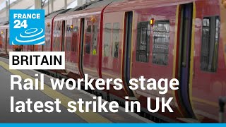 Rail workers stage latest strike in UK as inflation hits four-decade high • FRANCE 24 English