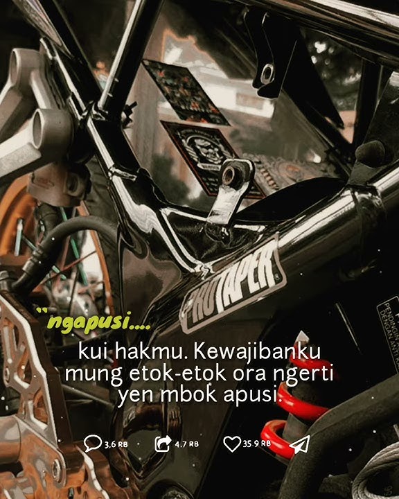 VIRALL.!!story wa keren anak racing kekinian