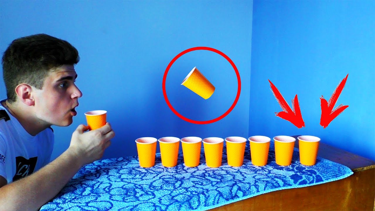 НЕРЕАЛЬНЫЙ ТРЮК | CUP BLOWING CHALLENGE
