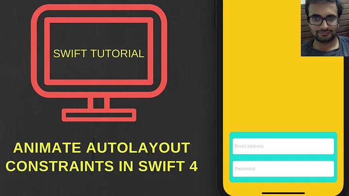 Animate constraint in swift - Tutorial