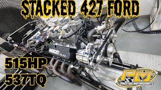 Joey's Borla Stack Injected 427ci Small Block Ford Engine Dyno Testing at Prestige - 515HP 536TQ