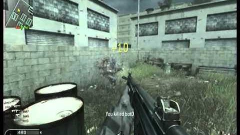 cod4 offline bots gameplay