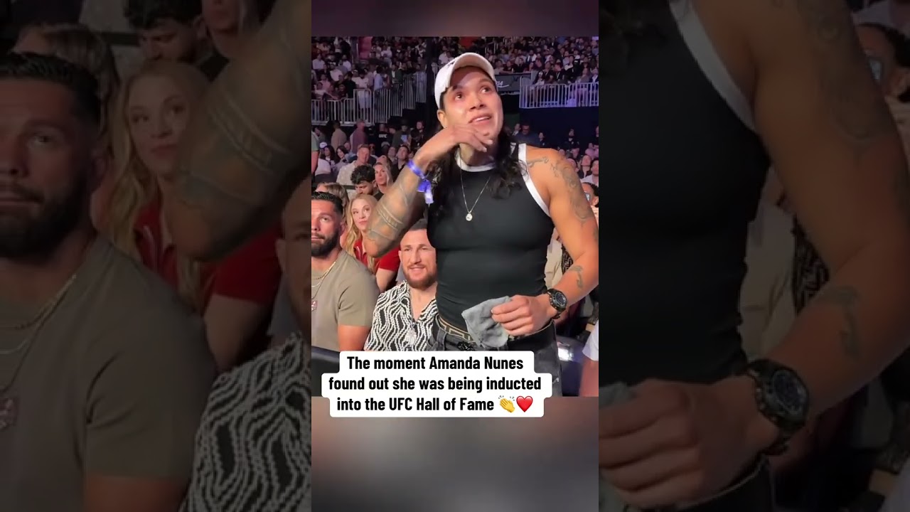When Amanda Nunes found out she's going to the Hall of Fame 🥹