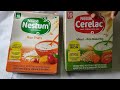 Cerelac vs nestum  review on baby food