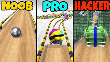 NOOB vs PRO vs HACKER in Going Balls