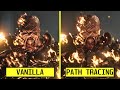 Resident evil 3 remake vanilla vs path tracing mod rtx 4080 graphics comparison