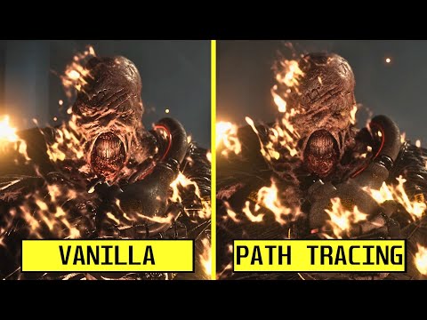 Resident Evil 3 - Remake: Vanilla vs Path Tracing Mod RTX 4080 Graphics Comparison