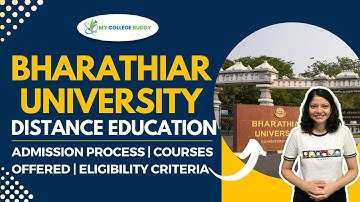 Bharathiar University Distance Education (SDE): Courses | Fees | Admission | Eligibility! #distance