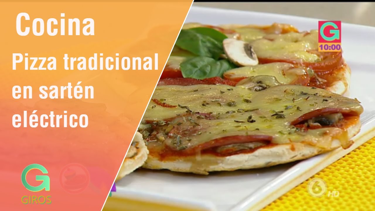 Receta: Pizza tradicional en sartén eléctrico | Cocina - YouTube