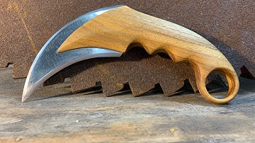Homemade Knife (Karambit) from saw blade