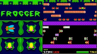 FROGGER - Arcade Game - Jumpy frog CROSSING BUSY STREET screenshot 2