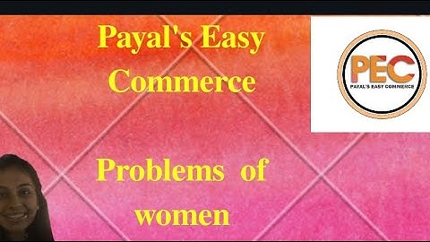 PROBLEMS OF WOMEN ENTREPRENEURS II FYBCOM II SEM 1 II  MODULE 4