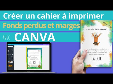 Créer un cahier à imprimer : formats, marges et fonds perdus dans Canva.