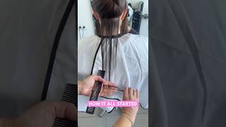 HOW IT ALL STARTED LONG HAIRCUT TRIMMING BY VIVYAN HAIR DESIGN! ✂️🏆#haircut #haircutting #longhair