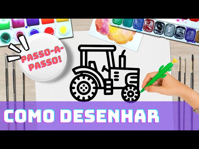 Mostra Como Aprender a Desenhar Um Trator. Desenho De Lápis Passo a Passo  De Criação. Página Educativa Para Artistas. Livro Didáti Ilustração do  Vetor - Ilustração de aprenda, papel: 211195238