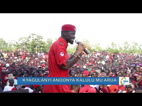 Kyagulanyi Yeebazizza Abantu Be Arua Olw Okuzibuka Amaaso Agamba Bawadde Abalala Eky Okulabirako