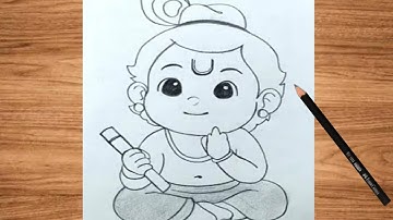 How to Draw Lord Krishna Step by Step | Amazing Art Tutorial 😍🪔"