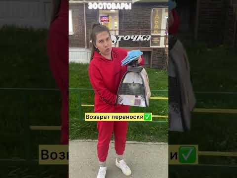 Возврат переноски в зоомагазин, больше возвратов в длинных видео 🙌