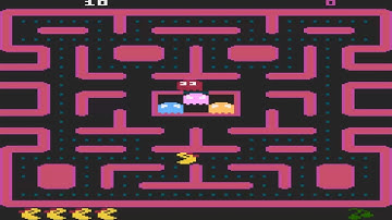 ATARI 8BIT XL XE Ms PacMan PAL OTHER COLORS & HUES IN SOME STAGES MS PAC MAN 1983 Atari k-File t a