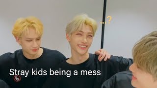 Stray kids being a mess (Mixtape : On Track? more like Mixtape : On Crack)