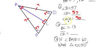 Section 4 5 Isosceles & Equilateral Triangle Video Notes