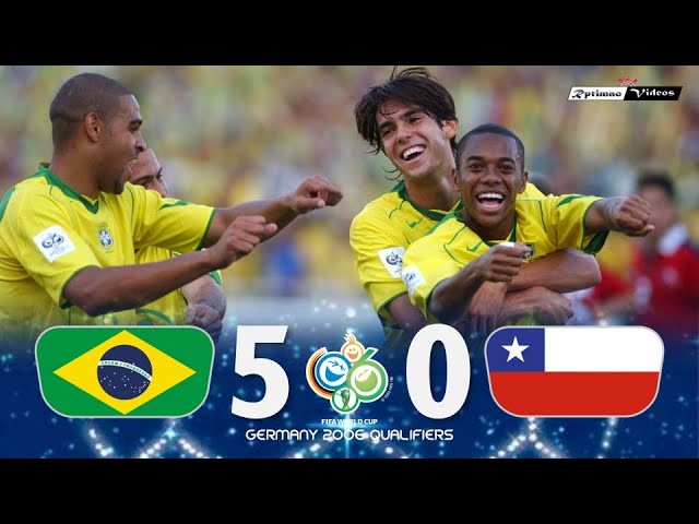 Brasil 5 X 0 Chile (Adriano Hat-Trick) ○ 2006 World Cup Qualifiers Extended  Goals & Highlights Hd - Youtube