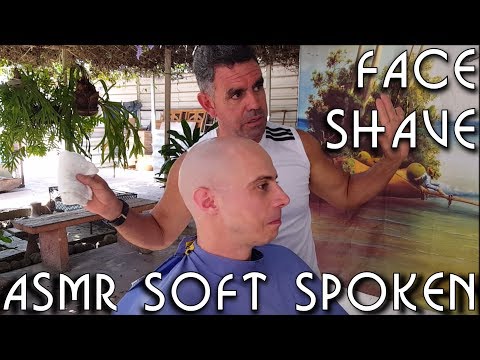 💈 Cuban Street Barber - Face Shave ~ ASMR Soft Spoken ~ Honeymoon